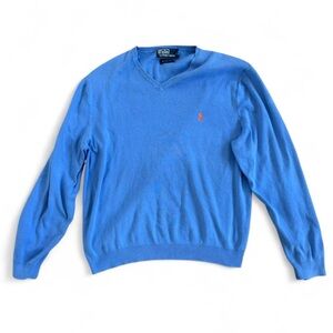 Vintage Polo Ralph Lauren blue V-neck sweater